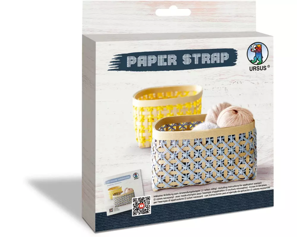 URSUS Bastelpapier Kamihimo 15 mm x 15 m, Nachtblau