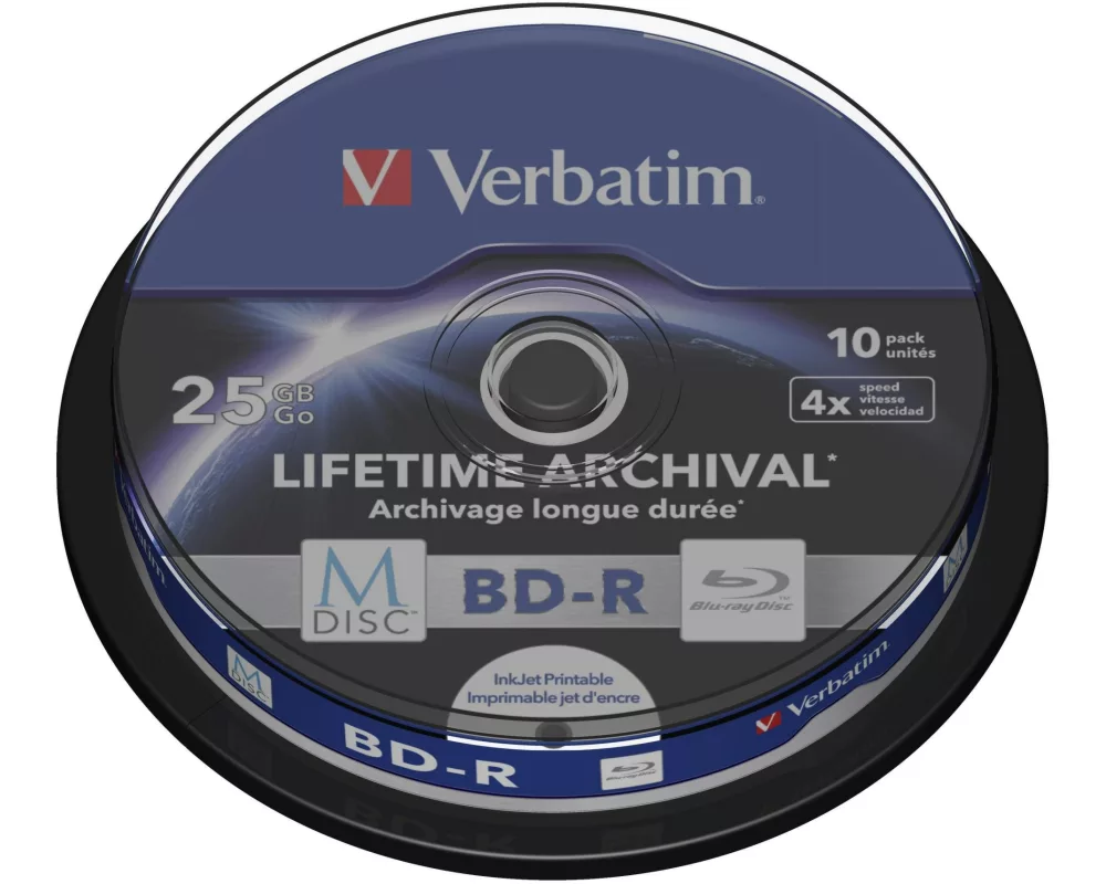 Verbatim BD-R M-Disc 25 GB, Spindel (10 Stück)