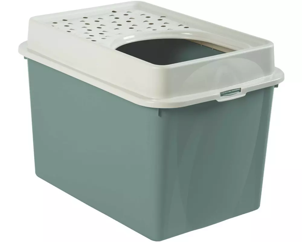 Rotho Katzentoilette Berty Eco, Grün – Sand