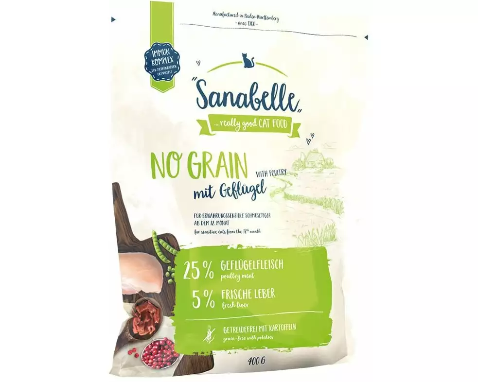 Sanabelle Trockenfutter Adult No Grain Geflügel, 0.4 kg