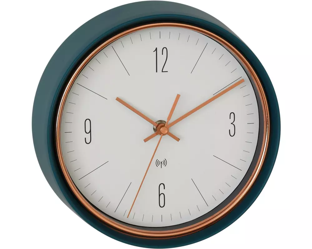 TFA Dostmann Funk-Wanduhr Petrol