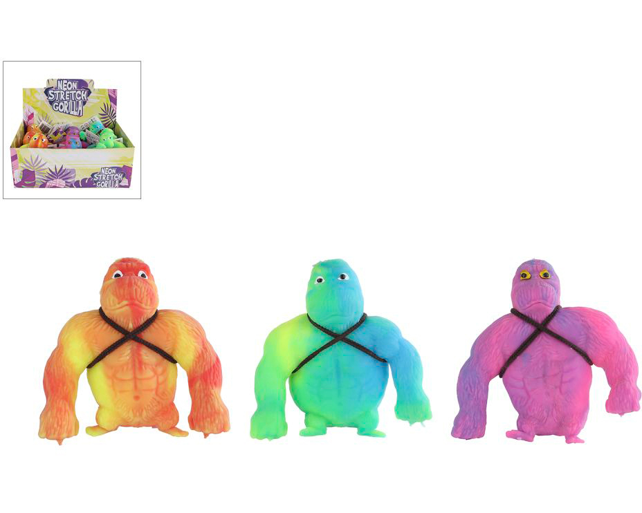 ROOST Stretch Gorilla 12cm 621985 neonfarben assortiert