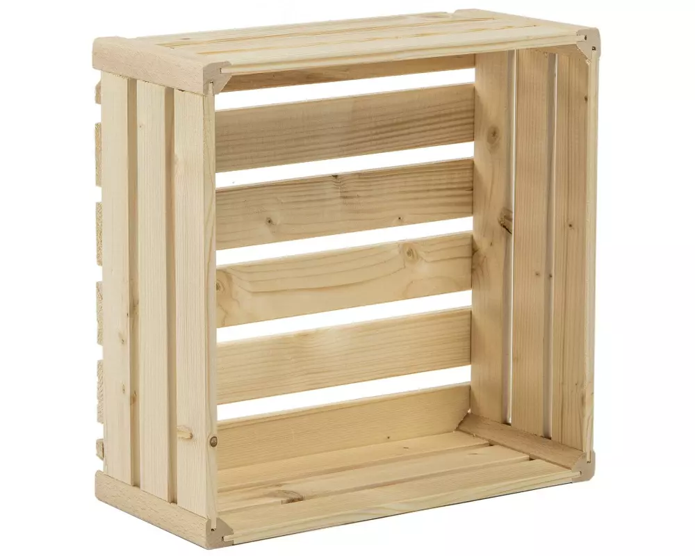 Holz Zollhaus Holzharasse B 35 x 35 cm schweizer Holz