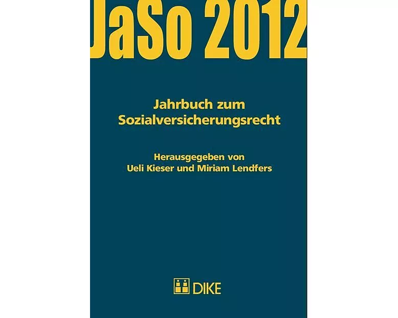 Jahrbuch zum Sozialversicherungsrecht 2012