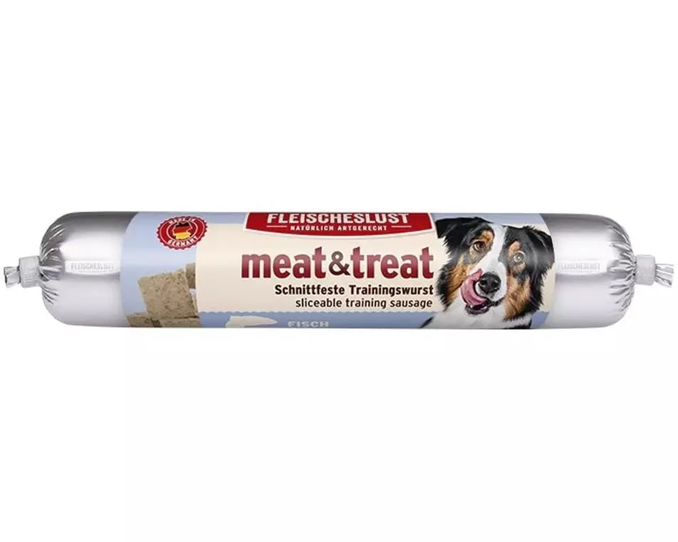 Fleischeslust Leckerli Meat & Treat Singleshot Fisch, 80 g