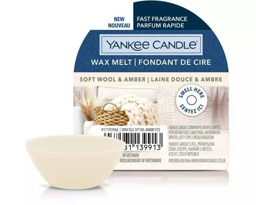 Yankee Candle Duftwachsplättchen Soft Wool & Amber