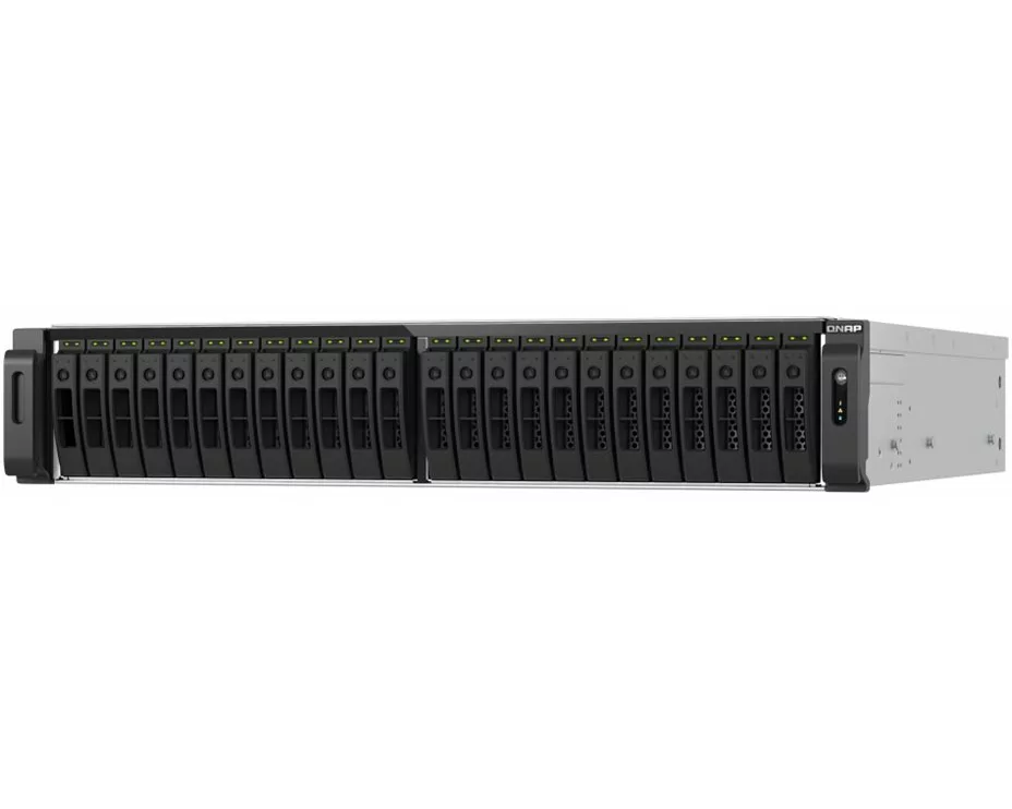 QNAP TS-h3077AFU-R5-32G 2U 30-bay NAS AMD Ryzen 5 Pro 7645 6C/12T boost up to 5.1GHz 32GB DDR5 non-ECC RAM