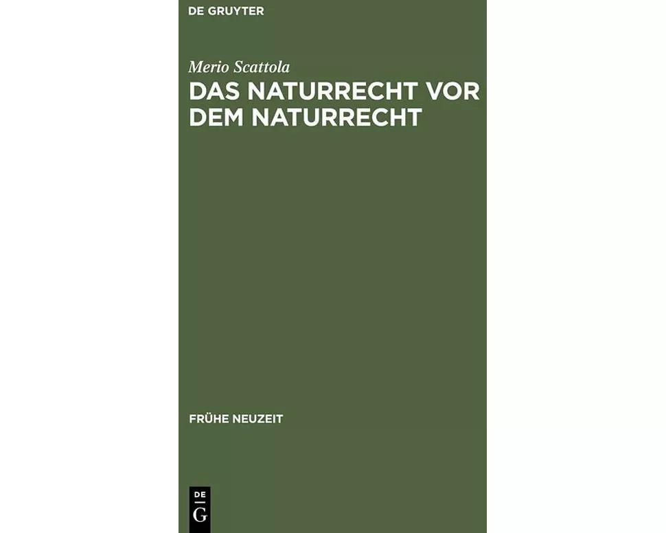 Das Naturrecht vor dem Naturrecht
