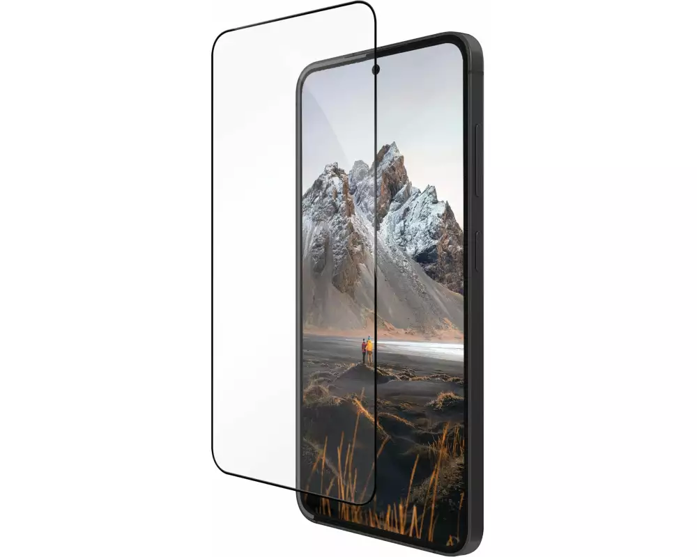 dbramante1928 Displayschutz Eco-Shield D3O Galaxy S25 Black Edge