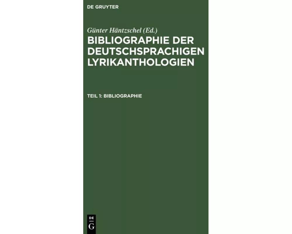 Teil 1: Bibliographie; Teil 2: Register