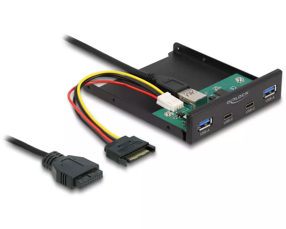 Delock Front Panel 64155 2 x USB Type-C + 2 xUSB Typ-A