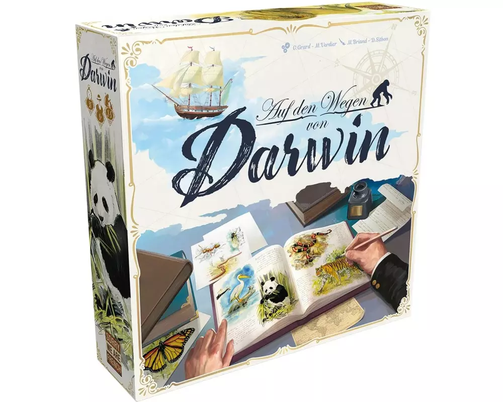 Asmodée Familienspiel Auf den Wegen von Darwin -DE-