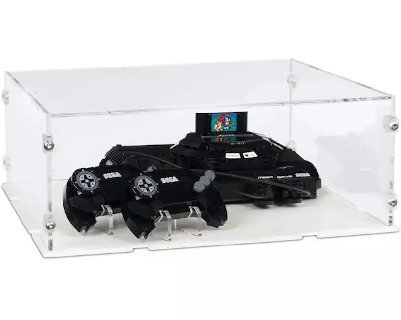 iDisplayit Acryl-Display für LEGO 40926 SEGA Genesis (Weisser Boden)
