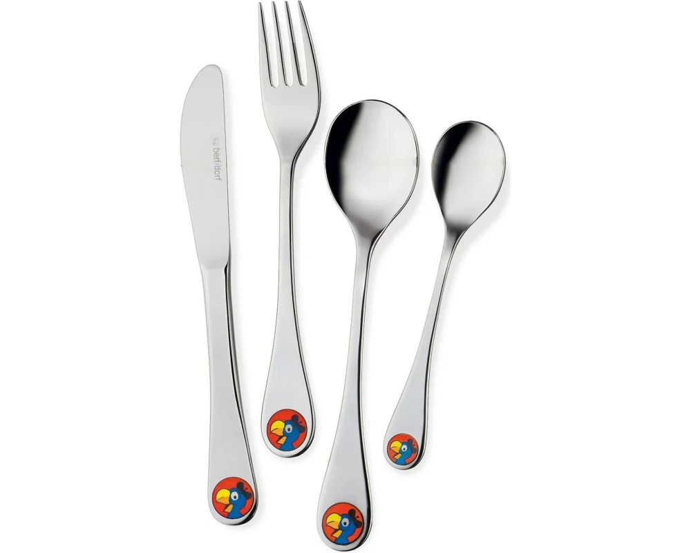 Berndorf Kinderbesteckset Globi 4-teilig, Silber