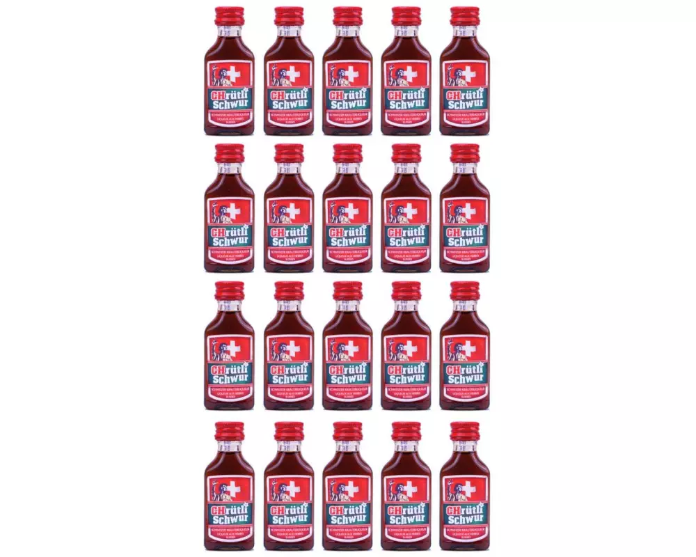 CHrütlischwur Schweizer Kräuterliqueur PET 20 x 20 ml