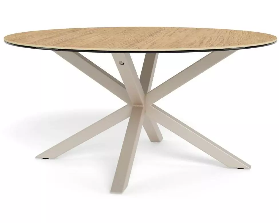 AC Design Couchtisch Heaven Ø 82 x 40 cm, Wildeiche/Glas/Keramik