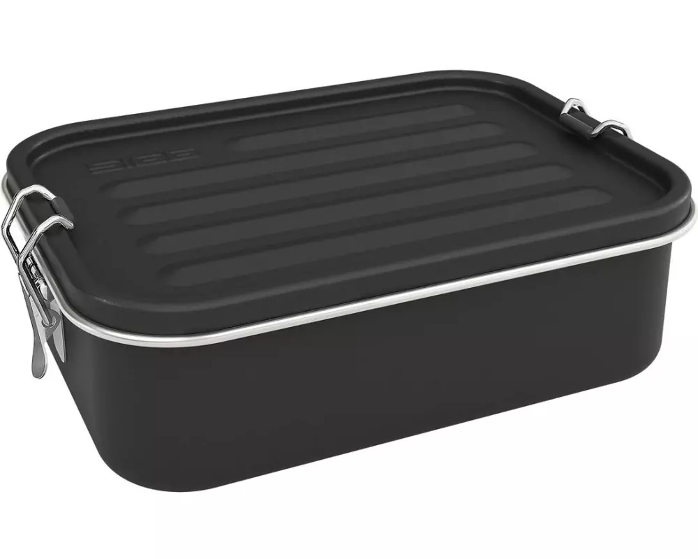 Sigg Lunchbox Gemstone 1.1 l Edelstahl, Obsidian Schwarz