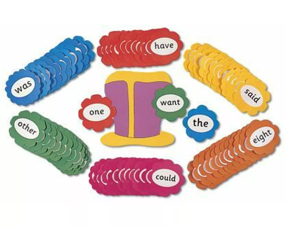Jolly Phonics Tricky Word Wall Flowers