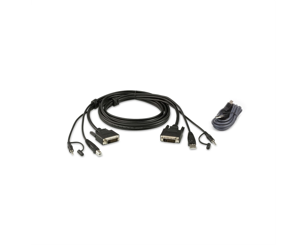 ATEN 2L-7D02UDX2 USB DVI-D Dual-Link Secure KVM Kabel Set