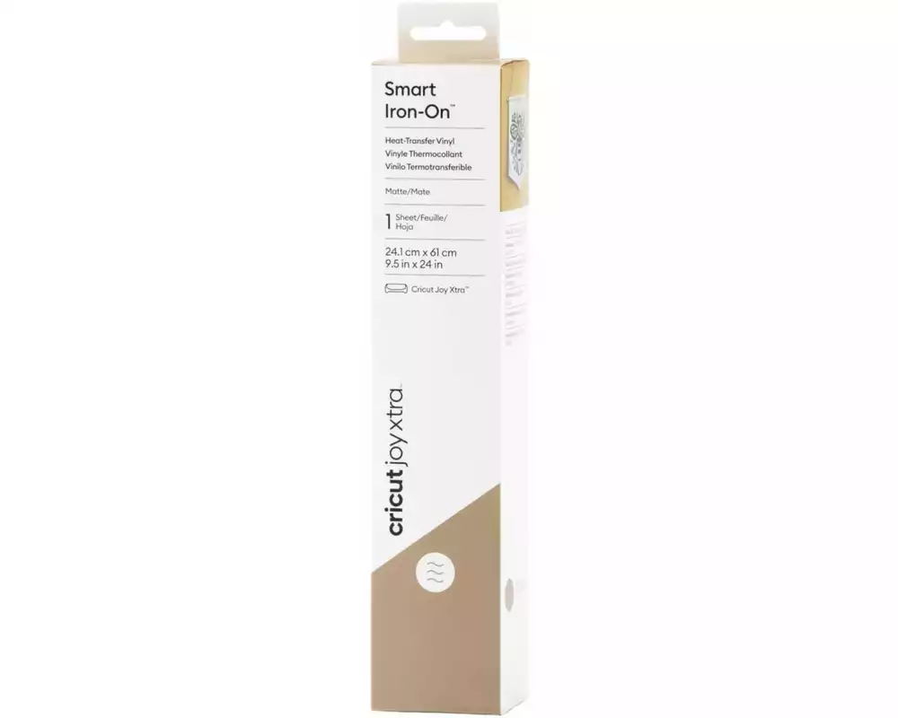 Cricut Aufbügelfolie Joy Xtra Smart 24.1 x 61 cm, Gold