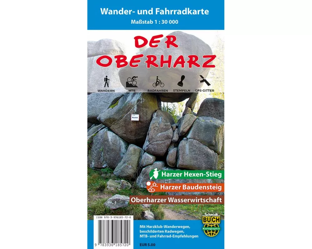 Der Oberharz Wander- und Fahrradkarte 1 : 30 000