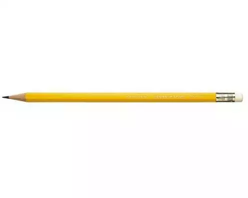 Caran d'Ache Bleistift Gelb mit Radiergummi, HB