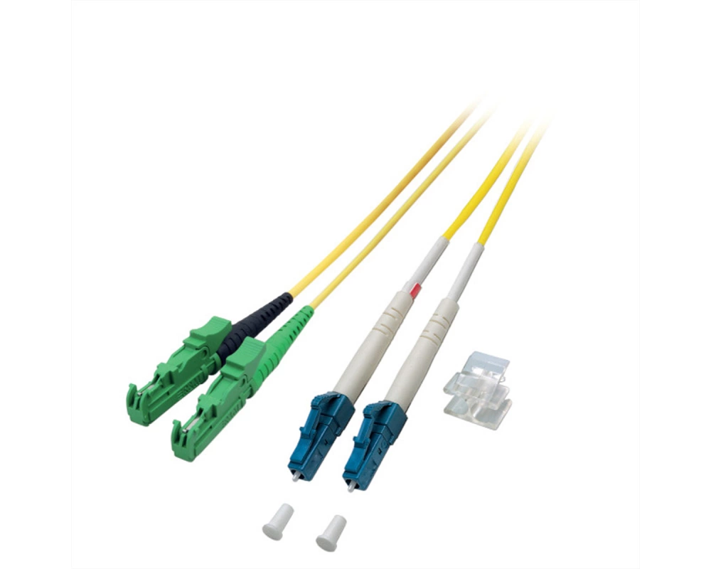 LWL-Kabel duplex 9/125 µm E2000APC / LC, gelb, 10 m