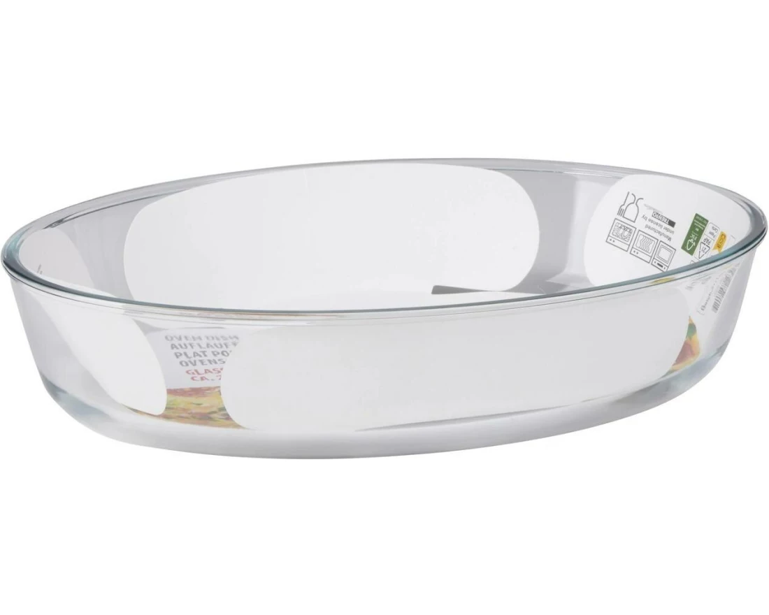 alpina Auflaufform 2.4 l Oval, Transparent