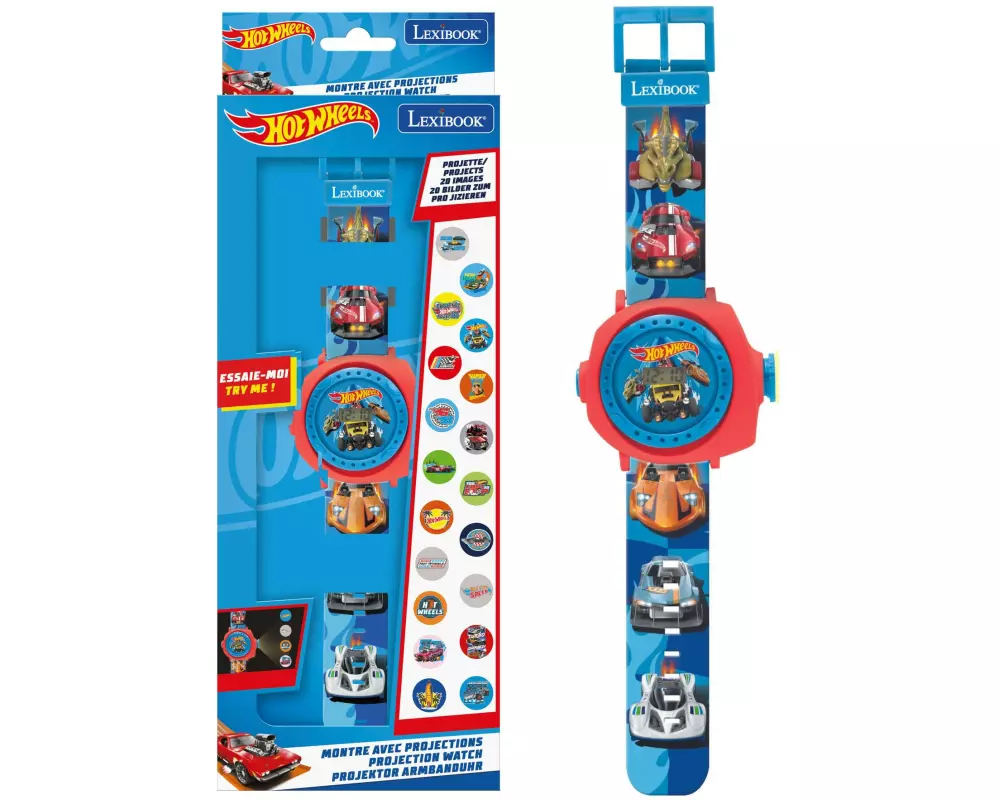 Lexibook Projektionsuhr Hot Wheels Dunkelblau/Rot