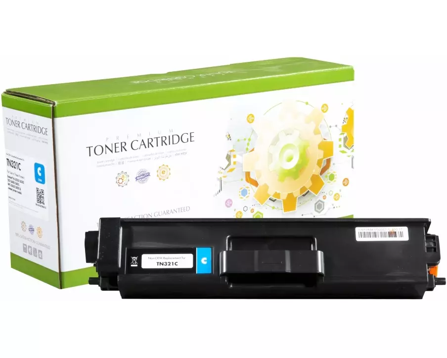 STATIC Toner cartridge compatible with Konica Minolta A33K430/TN-321C cyan remanufactured 25.000 pages