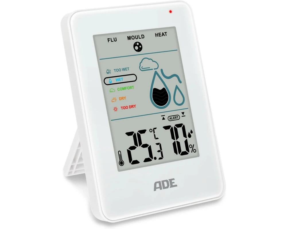 ADE Thermo-/Hygrometer digital Weiss