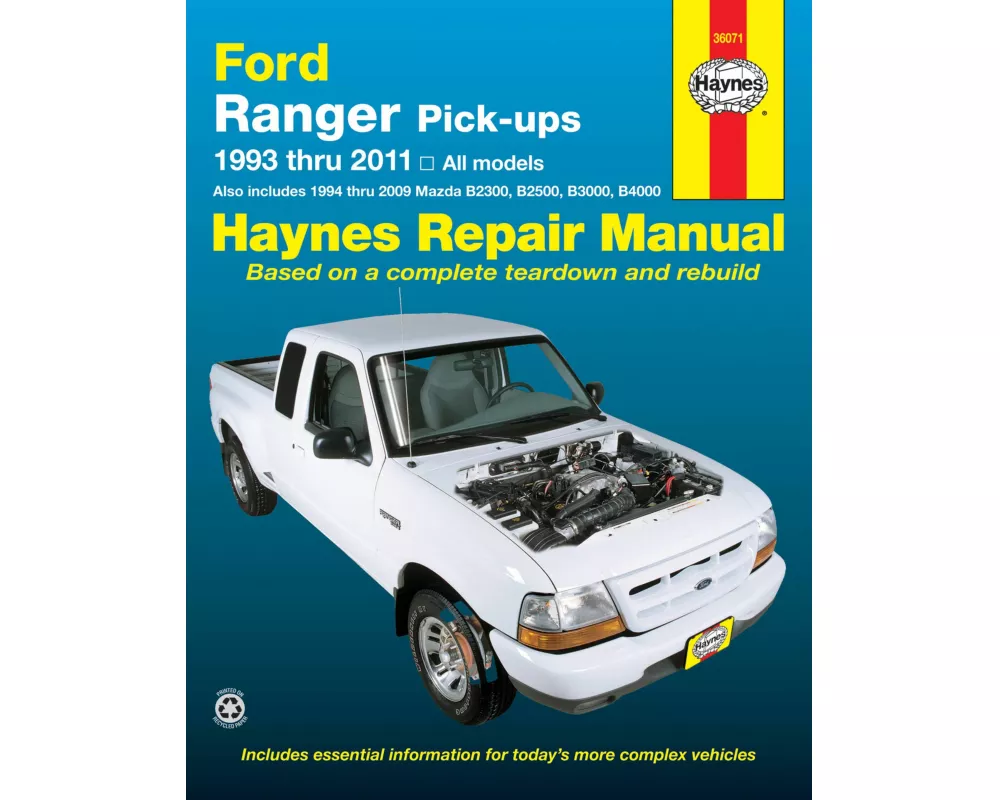 Ford Ranger (1993-2011) & Mazda B2300/B2500/B3000/B4000 (1994-2009) Haynes Repair Manual (USA)