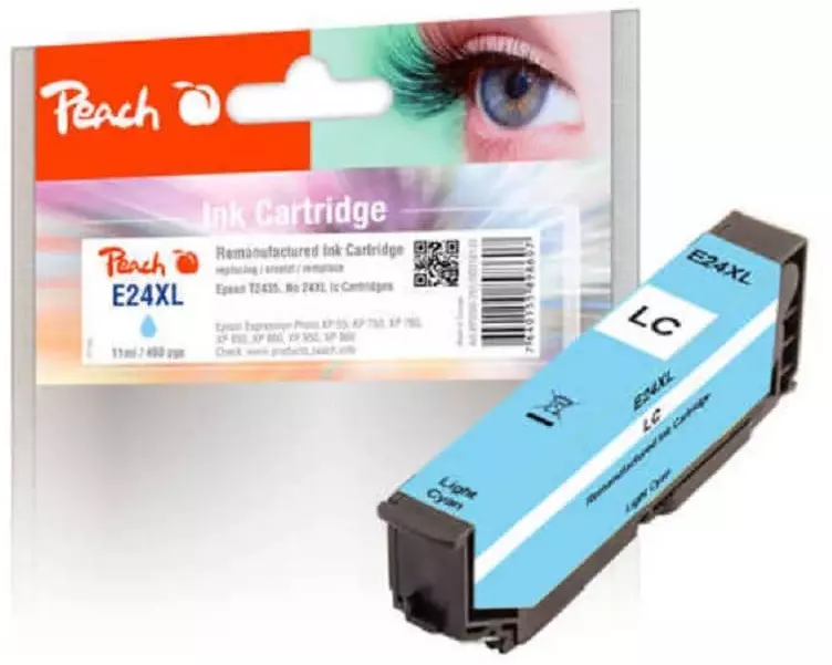 Peach Tinte Epson T2435, No 24XL Light Cyan