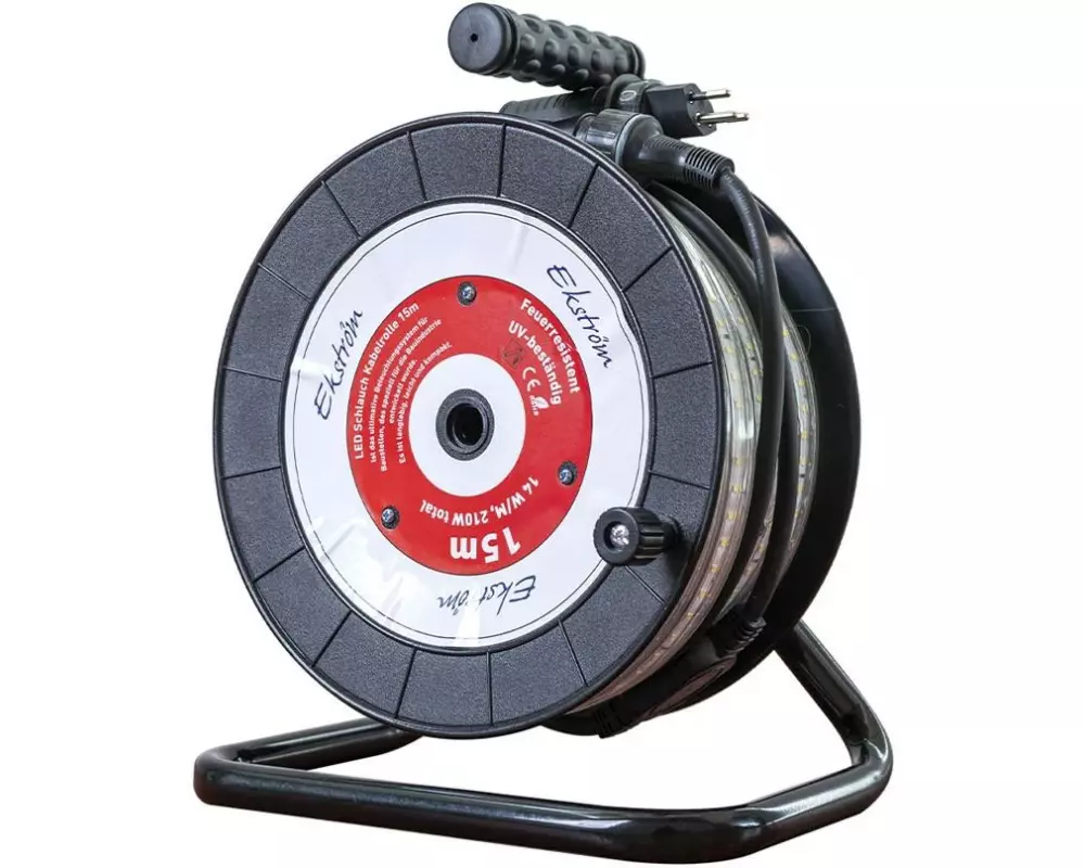 Ekström LED Schlauch Kabelrolle doppelseitig 15 m IP55