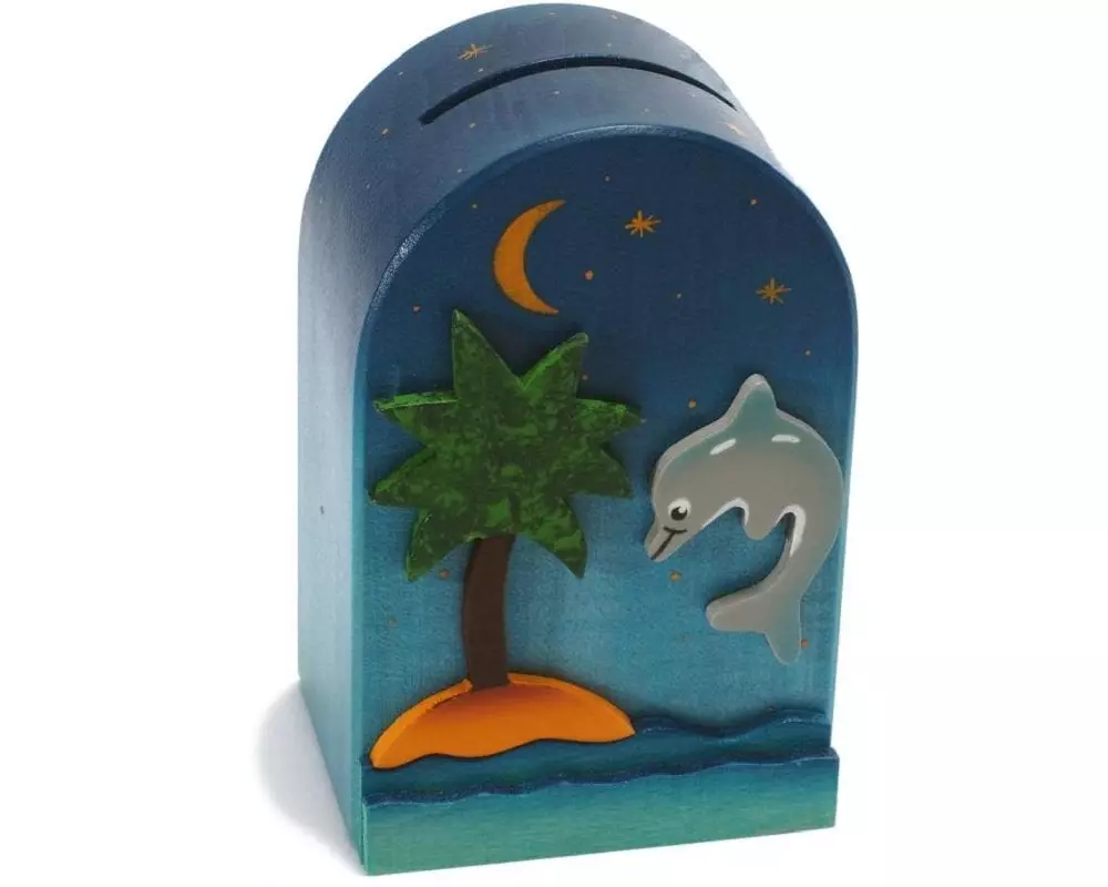 Weizenkorn Spardose Delphin