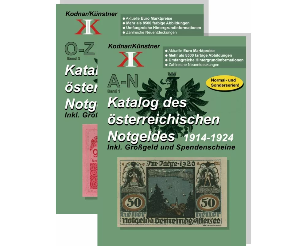 Katalog des österreichischen Notgeldes 1914-1924 in 2 Bänden