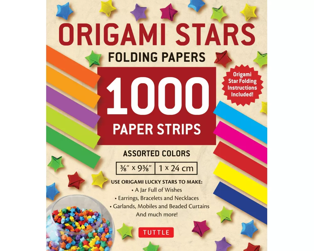 Origami Stars Papers 1,000 Paper Strips in Assorted Colors