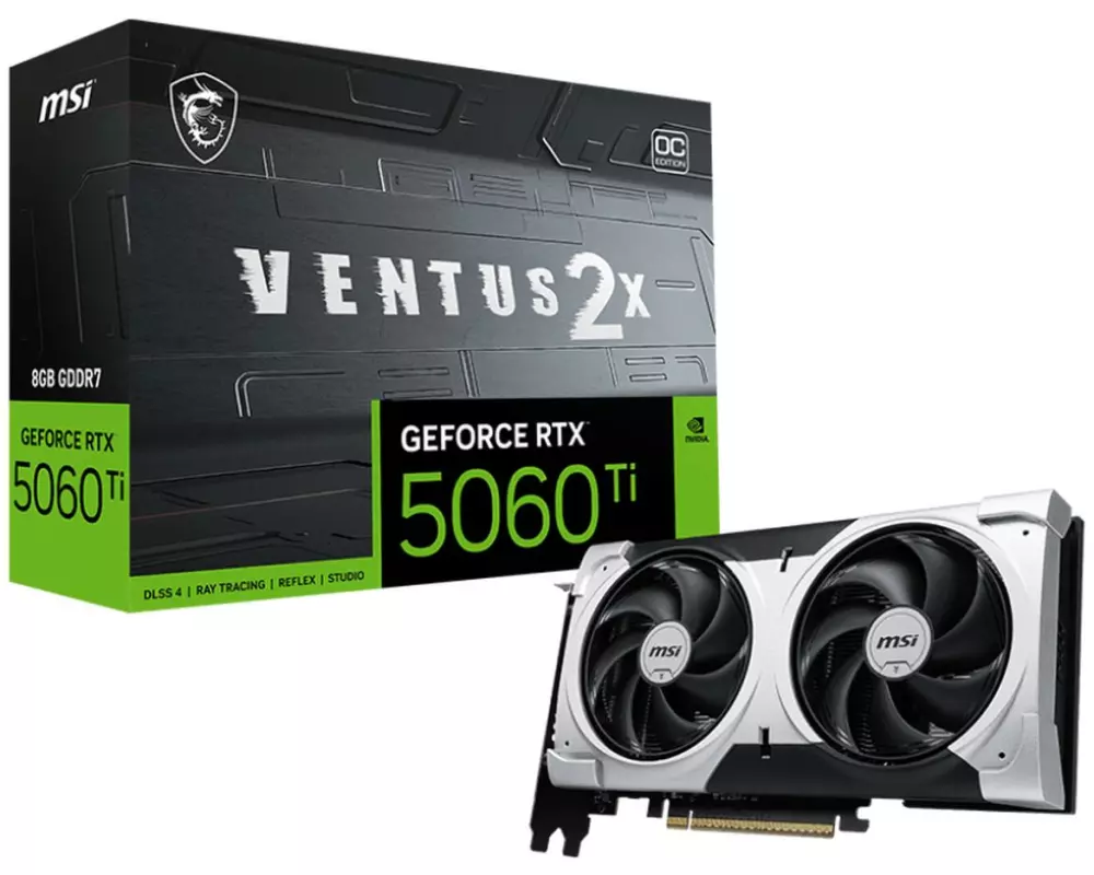 MSI GeForce RTX 5060 TI 8G VENTUS 2X OC PLUS