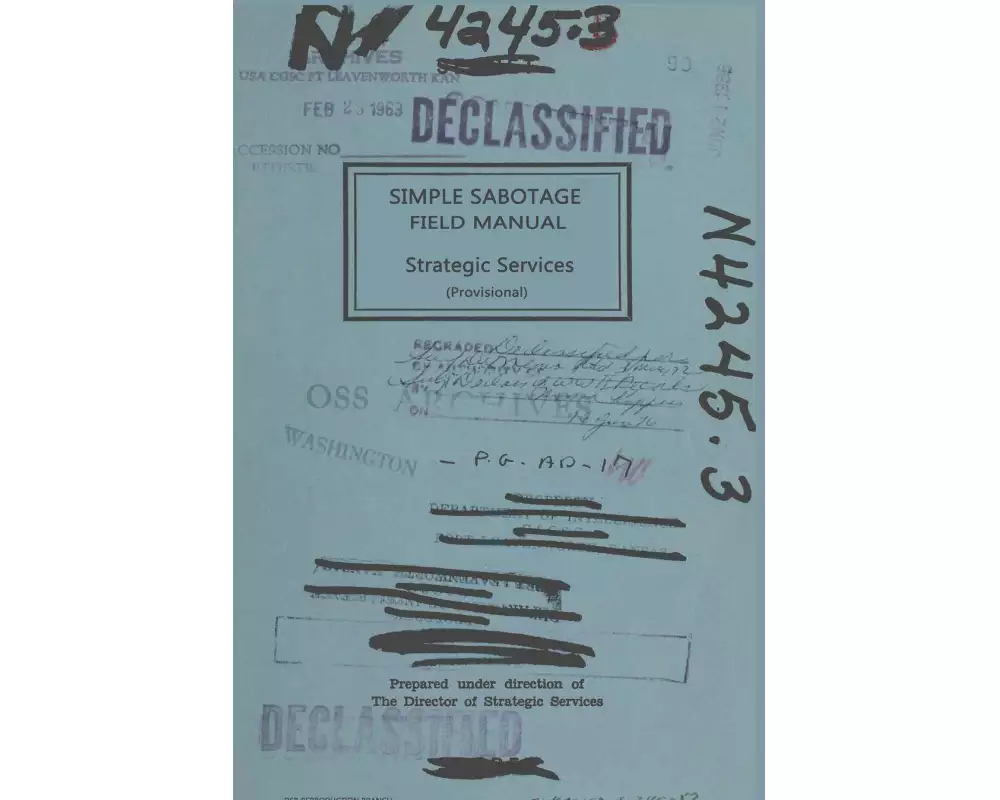 Simple Sabotage Field Manual