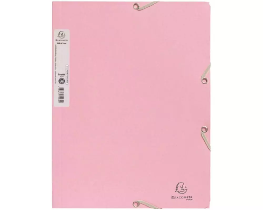 Exacompta Gummibandmappe A4 AutentiK, Rosa