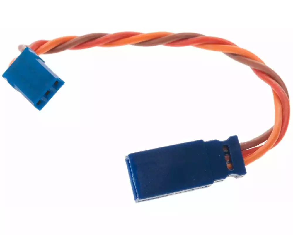 Muldental Servokabel verdrillt Futaba 10 cm JR-Stecker zu JR-Buchse