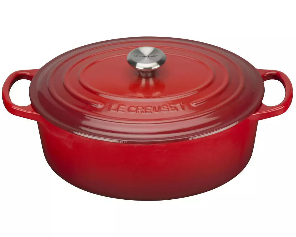 Le Creuset Bräter Signature 27 cm, Kirschrot