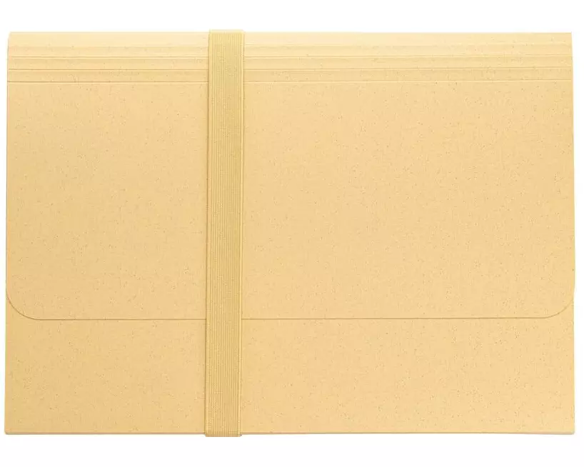 Kolma Fächermappe Weizenstroh A4, 12 Tabs, Beige