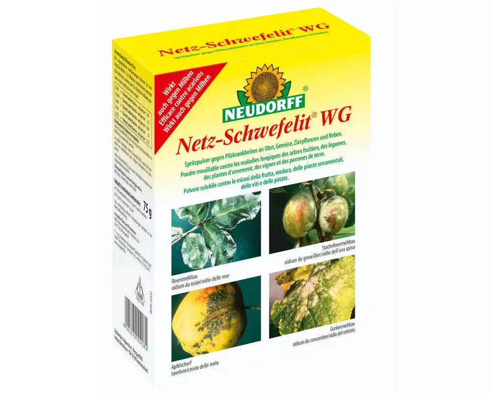 Neudorff Fungizid Netz-Schwefelit WG, 5 x 15 g