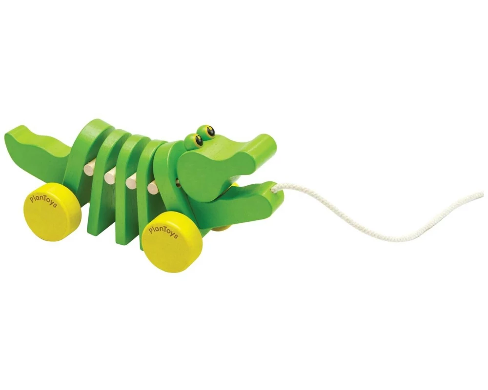 Plantoys Tanzender Alligator/ Krokodil Kautschukholz