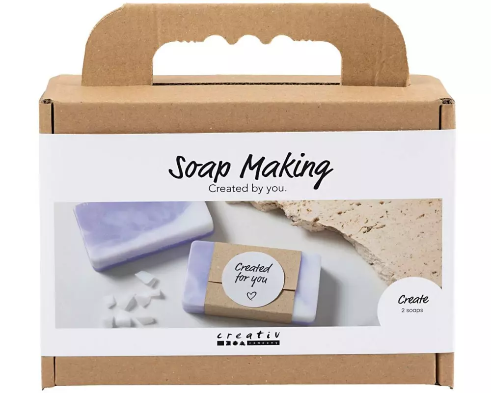 Creativ Company Bastelset - Seifenherstellung, Quadratische Form, Helllila