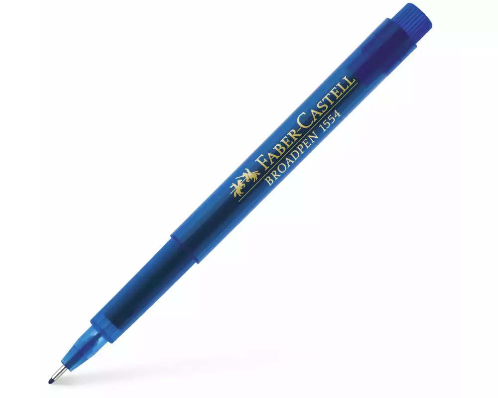 Faber-Castell Fineliner Broadpen 1554 0.8 mm, Blau