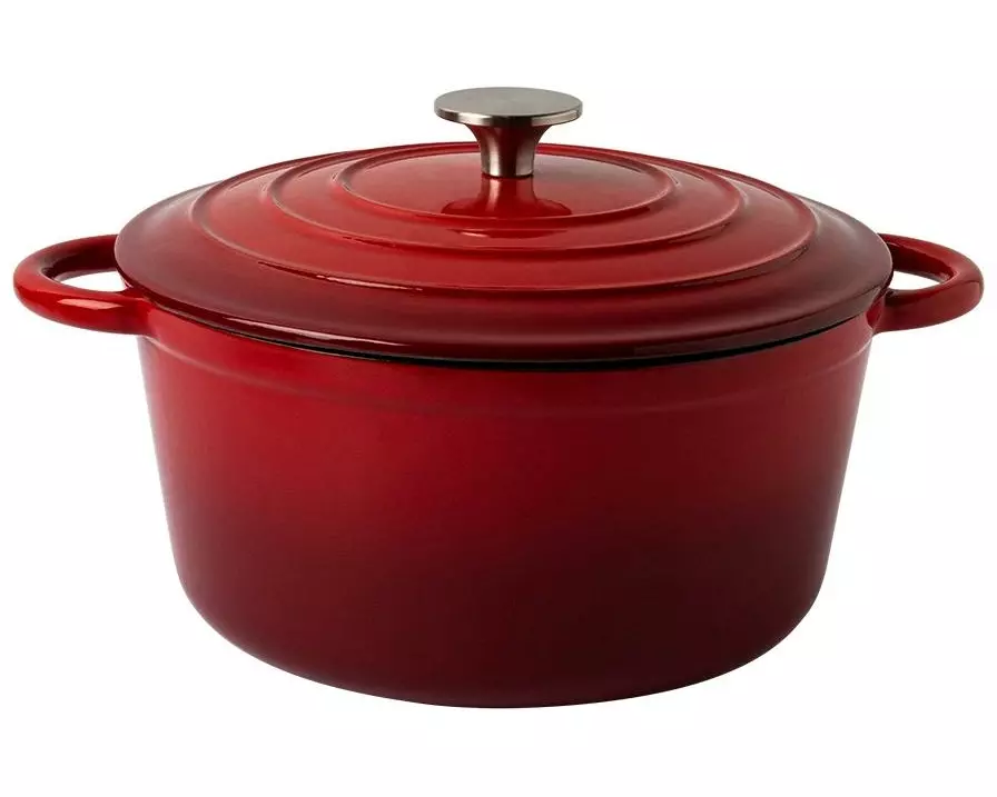 Lunasol Kochtopf Jupiter 4 L, 24 cm emailliert Rot