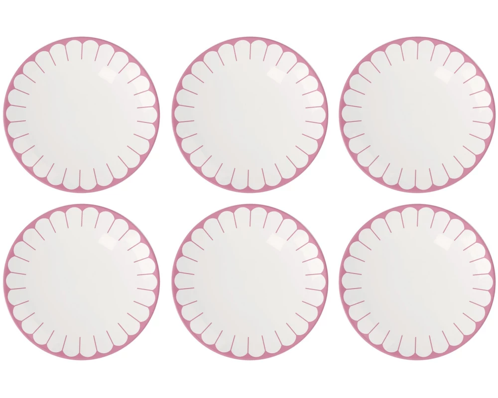 Villeroy & Boch Frühstücks- & Dessertteller Fleur 6 Stück, Rosa