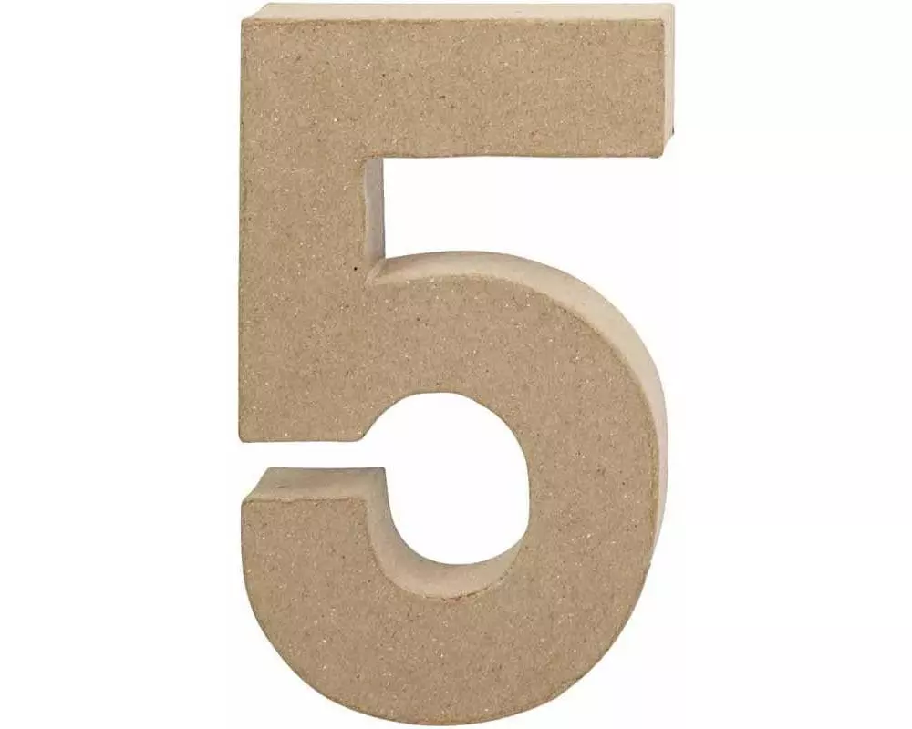 Creativ Company Papp-Zahl 5 gross